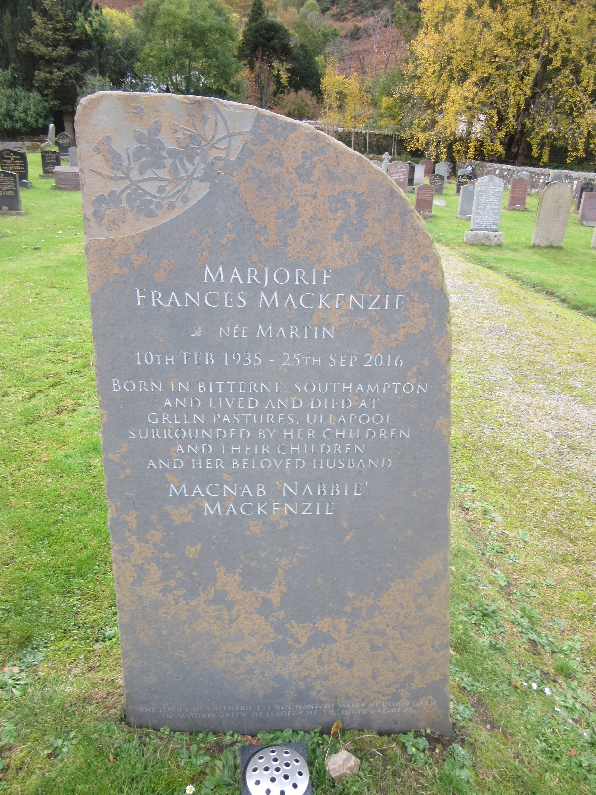 N4 - Marjorie Frances Mackenzie
